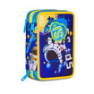 Picture of SJ GANG FLYROCKET 3 ZIPPER FILLED PENCIL CASE